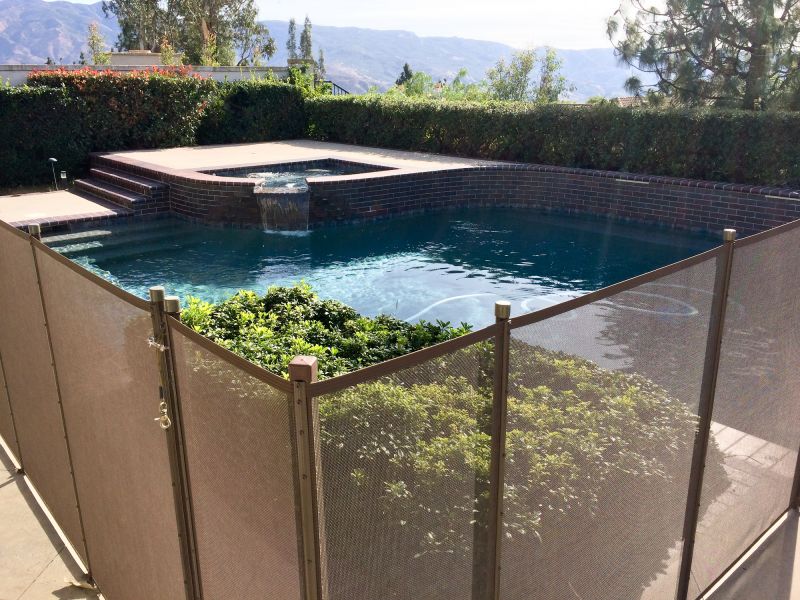 Mesh Fence with Pool